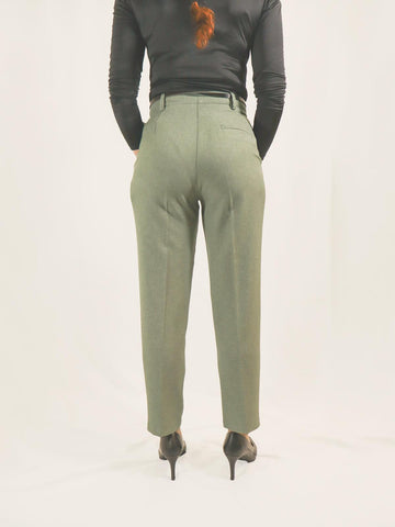 Pantalone a Sigaretta Verde