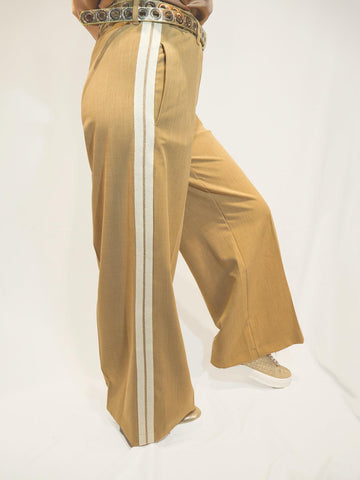 Pantalone a Palazzo con Banda Laterale